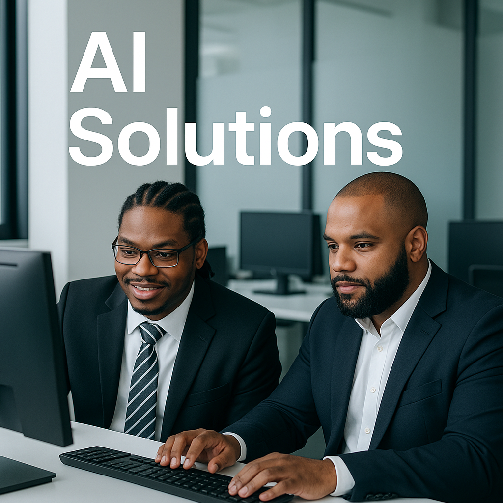 AI technology and business strategy background
